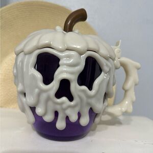 Purple and White Dripping Skull Mug